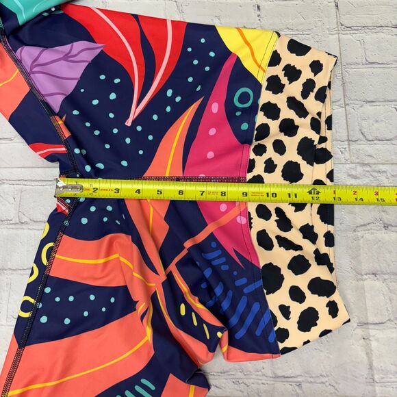 Loony Legs Women Leggings Size XL X-Large Colorful Artsy Tropical D044 -7 - Picture 5 of 16